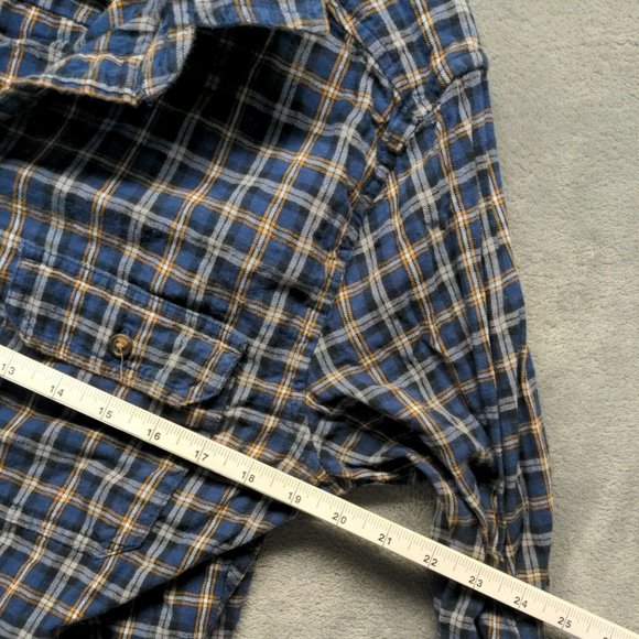 🍑GOODFELLOW Men Shirt Fall Button-Up Pocket Casual Plaid MEDIUM - Picture 8 of 11